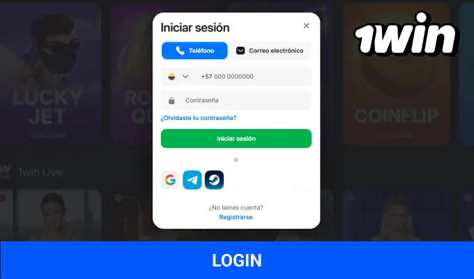 Cómo iniciar sesión en una cuenta de 1win